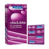 Pasante Ribbed and Dotted Condoms (12 Pack)
