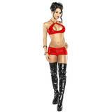 Exposed 3 Piece Wet Look Halter Set