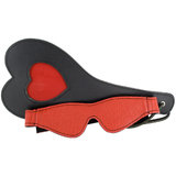 Bondage Boutique Leather Blindfold and Heart-Shaped Spanking Paddle