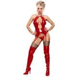 Exposed Liquid Double Keyhole Merry Widow and G-String Set