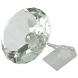 Faceted Glass Diamond Balloon Weight