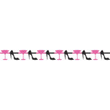 Cocktail Party Glitter Garland