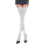 Leg Avenue Opaque Thigh High Stockings with Satin Bow