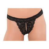 Seven Til Midnight Plus Size Crotchless Lace Brief