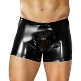Male Power Liquid Onyx PU-Coated Pouch Short