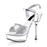 Pleaser Allure Glitter Stiletto Heels