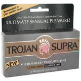 Trojan Supra Non Latex Polyethylene Condoms (6 Pack)