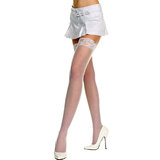 Music Legs Plus Size Thigh High Lace Suspender Stockings