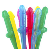 Hilarious Neon Willy Straws (10 Pack)