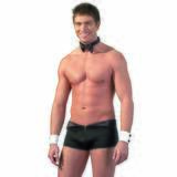 Svenjoyment Satin Sexy Waiter Short Set