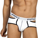 PPU Underwear Lycra Brief with Elasticated Waistband and Open Sides
