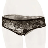 Seven Til Midnight Crotchless Lace Boyshort Knickers