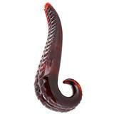 Glassvibrations Textured Devil Tongue Glass Dildo
