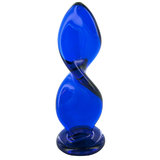 Glassvibrations Twisted Anal Glass Dildo