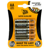 JCB Super Alkaline AA Batteries (4 Pack)