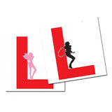 Angel/Devil Hen L Plate