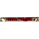 Hen Night Metallic Angel and Devil Banner