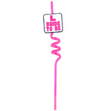 Bride To Be L Plate Drinking Straw