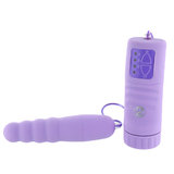 Midnight Velvet Ribbed Mini Vibrator