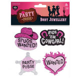 Party Posse Body Jewellery Stickers