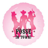 Posse in Town Foil Balloon