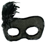 Masquerade Feather Burlesque Mask