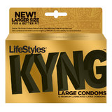 LifeStyles Kyng Premium Gold Large Condoms (12 Pack)