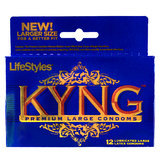 LifeStyles Kyng Premium Large Condoms (12 Pack)