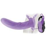 Fetish Fantasy Elite Silicone Vibrating 8 Inch Hollow Strap-On