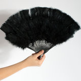 BlueBella Burlesque Feather Fan