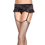 Music Legs Satin and Lace Sexy Garter Skirt