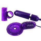 Lovehoney Bedtime 10 Function Bullet Twin Vibrating Cock Ring Set