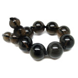 Crave Incoqnito Smoky Quartz Adjustable Beaded Cock Ring
