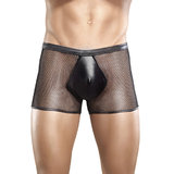 Male Power Wet Look and Fishnet Boxer Shorts