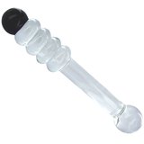 Lovehoney Ribbed Orgasmic Glass Dildo 8 Inch
