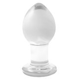 Crystal Medium Glass Butt Plug