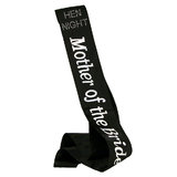 Diamante Mother of The Bride Black Satin Sash