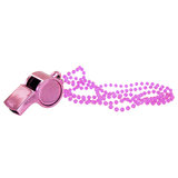 Pink Whistle Beaded Necklace