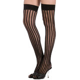 Fever Striped Thigh High Stockings