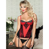 Seven Til Midnight Simply Stunning Basque and G-String Set