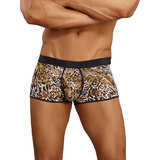 Male Power Leopard Print Stretch Boxer Shorts