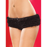 Coquette Crotchless Knickers with Ruffles