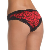 Coquette Leopard Print Crotchless Knickers