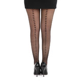 Pamela Mann Tights with Heart Pattern Back Seam