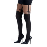 Pamela Mann Suspender Tights with Bow Detail