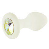 Crystal Delights Aurora Borealis Frosted Crystal Butt Plug
