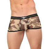 Male Power Sheer Camouflage Mini Boxer Shorts