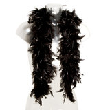 Hen Night 1.5 Metre Black Glitter Feather Boa