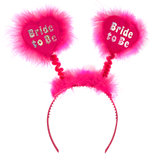Disco Bride to Be Fluffy Silver and Pink Boppers