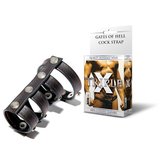 Leather Gates of Hell Cock Strap